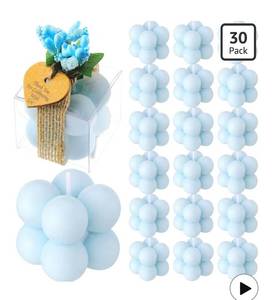 lot 9625 image: MTLEE Mini Bubble Candles Wedding Favors Gifts for Guests 1.57 x 1.38 Bubble Candles