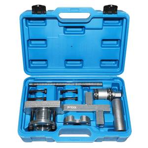 lot 9628 image: DPTOOL Crankshaft Pulley Removal Install Tool Crankshaft Damper Remover Puller Compatible with Jaguar Land Rover 3.0 V6, 5.0 V8 303-1437 303-1438 303-1439 303-1440 303-1441