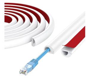 lot 9633 image: 78 Cord Hider Wall, Self Adhesive Silicone Cord Covers for Wires On Wall, Cord Hider for Wall Mount TV,