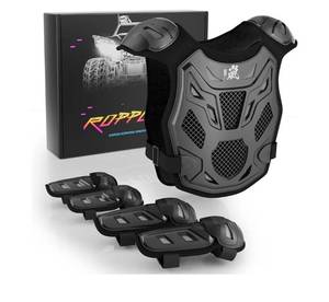 lot 9635 image: Kids Dirt Bike Gear - ROPPONGI Ran Series Thicken and Breathable Motocross Armor Suit