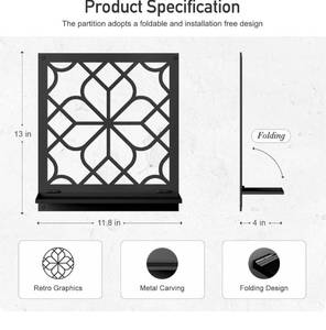 lot 9651 image: Black Metal Wall Candle Holder