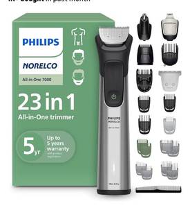lot 9663 image: Norelco Philips All-in-One Series 7000 23-Piece Trimmer