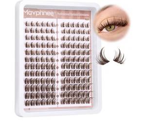 lot 9671 image: Brown Lash Clusters Natural Lash Individuals