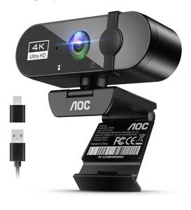 lot 9675 image: AOC 4k Webcam for PC with Microphone