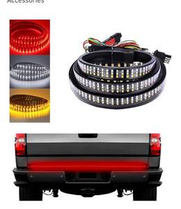 lot 9678 image: Yourkar Tailgate Light Bar, 47 Inch Triple Row LED Tailgate Light Bar,