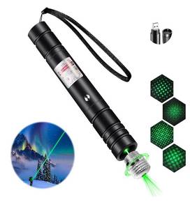 lot 9679 image: Laser Pointer High Power, Green Laser Pointer Indicator Light, Long Range Lazer Pointer for Hiking, USB Charge