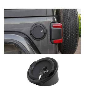 lot 9689 image: For Jeep JL Locking Gas Cap Cover Fuel Door for 2018-2025 Jeep Wrangler JL & Unlimited Sport Rubicon Sahara 2-Door 4-Door