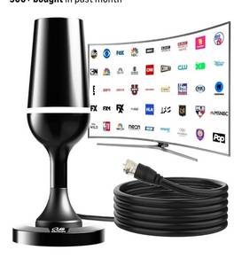 lot 9693 image: TV Antenna Indoor, 2026 Upgraded HD Antenna for Smart TV, Long Range 360° Reception