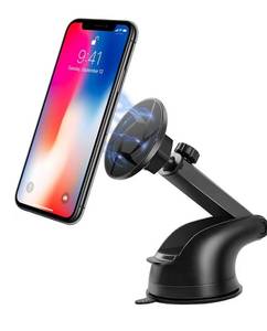 lot 9694 image: HZEL Magnetic Car Phone Holder, Vehicle Windshield Dashboard Cellphone Mount, Suction Cup