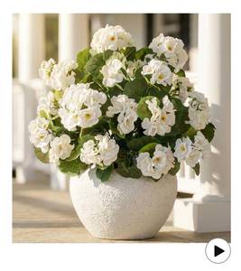 lot 9700 image: 4pcs Fake Flower Artificial Geranium,Artificial Flowers