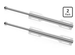 lot 9705 image: FIRJOY 12 Valet Rod for Closet Pull Out (2 Pack, Chrome)
