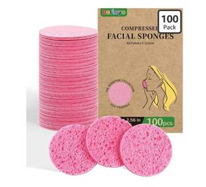 lot 9708 image: 100-Count Compressed Facial Sponges