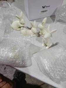 lot 9719 image: DN DECONATION Easter Bunny Decorations Set of 6