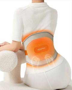 lot 9757 image: IKEEPFIT Portable Heating Pad for Back, Cordless Wearable Heat Belt with Massager for Lower Back Pain Relief, Battery Powered 8000 mAh Rechargeable, MAXwarm� 3.0, Gift for Women Men 90-310 lbs