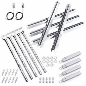 lot 9776 image: Grill Replacement Parts for Charbroil Performance 5 Burner 463448021 463450022 463451022, 4 Burner 463365021 463352521, Charbroil Grill Parts Include Heat Plate,Burner, Igniter,Crossover Tube