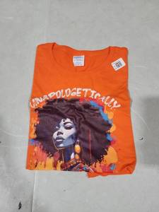 lot 9838 image: Black Women Unapologetically Dope Juneteenth African Women T-Shirt XL