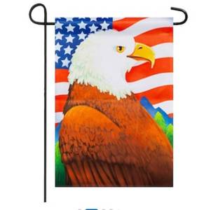 lot 9845 image: Style Selections 1-ft W x 1.5-ft H Patriotic Garden flag