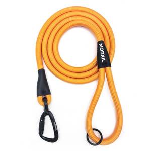 lot 9881 image: MORXIL Rope Dog Leash, 6 Foot Heavy Duty Dog Leash with Aviation Aluminum Auto Locking Carabiner, Strong Nylon Pet Lead for Small, Medium, Large Dogs (Yellow, 6FT)