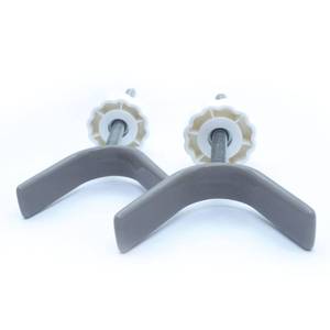 lot 9885 image: Baby Gate Banister Adapter Y-Spindle Rods - M8(8mm) for Pressure Mounted Baby and Pet Safety Stair Gates with Extra Long Wall Mounting Screws Rod & Bolts (Y-Grey-2 Pack)