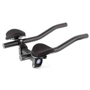 lot 9888 image: Alomejor Aerobars Aluminum Alloy TT Handlebars Rests Armrest Pads and Sponge Cushions for Road Bikes Triathlon Cycling (As Shown)