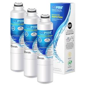 lot 9908 image: ICEPURE DA29-00020B Replacement for Samsung Water Filter HAF-CINEXP HAF-CIN DA29-00020B-1 RF28HMEDBSR RF263BEAESR RS25J500DSR RF263TEAESG RWF0700A HDX FMS-2 DA97-08006A-1 RF4287HARS RF28HFEDBSR 3PACK