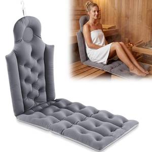 lot 9923 image: Novabright Sauna Backrest Cushion Foldable, Thick Insulated Seat Mat with Back Support, Portable Pad for Infrared Sauna, Full Body Lounge Cushion for Neck & Back Relief