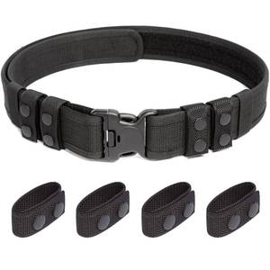 lot 9930 image: LUITON Tactical Belt for Men Duty Belt 2 Rigger Molle Belt Military Style Belt Police Combat Battle Belt Security Duty Belts with 4 Belt Keepers (30-35) M