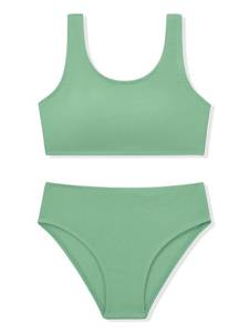 lot 9931 image: URMAGIC Girls Two Piece Swimsuits Ribbed Bikini Sets Swimming Bathing Suit Beach Sport Athletic Teen Girls Swimwear 13-14Y