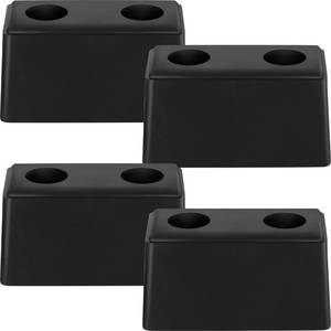 lot 9941 image: Flutesan 2 Pcs Rubber Bumper Pads 6 x 3 x 3.15 Inch Dock Bumpers Automotive Blocks Rubber Bump Stop Black Guards Dock Buffer for Truck and Trailer Protection, Equipment and Delivery Bays
