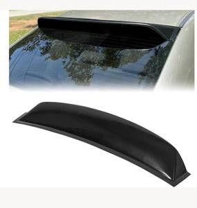 lot 2963 image: Roof Spoiler Compatible with 2006-2015 Honda Civic 4DR Sedan, Window Deflector Black Rear Visor Vent Wing, ABS Guards Shade LYAP-471