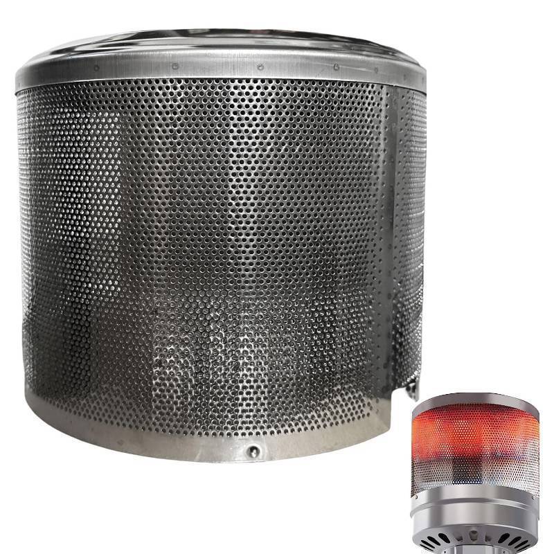 lot 44768 image: Patio Heater Main Burner Net Emitter Screen Outdoor Heater Replacement Parts 10 34Diameter Stainless Steel Safety Heating Net Fittings Applied to Most Gas Patio Heater - Retail $43