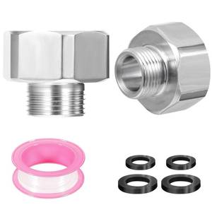 lot 29289 image: 2Pcs Water Line Adapter,Stainless Steel Fittings in 12 Female to 916 Male Reducer Adapter,Compression Fitting for Kitchen Bathroom Faucet,Connector with Rubber Washer and Applicable Tape - Retail $1,254