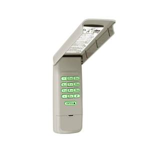 lot 29291 image: Chamberlain 940EV-P2 940ESTD Wireless Universal Garage Door Opener Keypad 12 Year Warranty - Retail $16