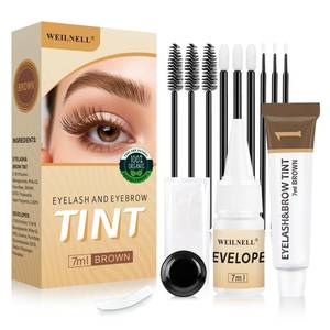 lot 29295 image: Eyelash & Eyebrow Color Kit, 2 in 1 Professional Lash & Brow Color Kit, Easy to Use with Natural Results, DIY Hair Coloring Eye Lash & Eye Brow Set for Beginner Salon Beauty 7ml (BrownLight Brown)
