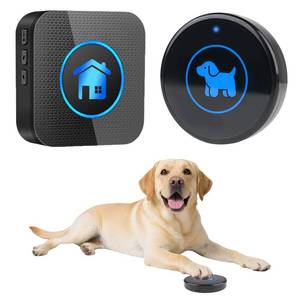 lot 29309 image: Cangecit High Sensitivity Dog Door Bell 2026 Version, Dog Doorbells for Potty Training Dog Bells to Go Outside, 1000Feet Range, Waterproof Button, 55 Melodies & 5 Notification Modes (1 Button) - Retail $17