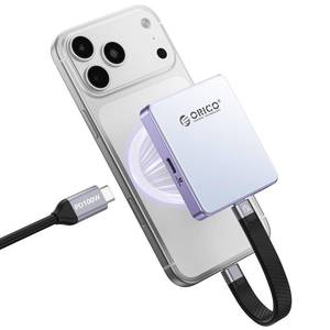 lot 32009 image: ORICO 10Gbps Magnetic M.2 NVMe SSD Enclosure with PD100W Charging Port 4K ProRes Recording Max 2TB for iPhone 171615 ProPro MaxPlus Support SSD Size 22302242 BM M-Key Diskless AP42P (Blue) - Retail $30