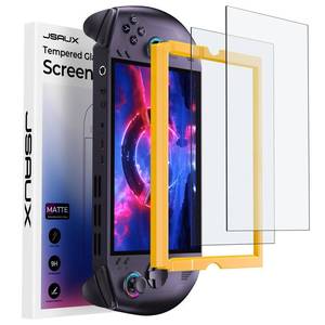 lot 41580 image: JSAUX 2-Pack Anti Glare Screen Protector for Legion Go S 8 (2025), Easy to Install with Guiding Frame, 8 inch Full Coverage, Matte Tempered Glass Protector Accessories, Anti-Scratch, Anti-Fingerprint - Retail $10