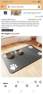 lot 41588 image: Pet Grooming Table Mat with Paw Print Design - Retail $25