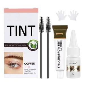 lot 41598 image: Lash Color Kit - Professional Eyelash and Brow Color Set with Natural Effect, Lasts 6 Weeks, Safe & Easy to Use for Salon Home (7ml, Dark Brown)