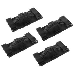 lot 43639 image: Savadicar 4 x Roll Bar Grab Handles Grip Handle for Jeep Wrangler YJ TJ JK JL & Gladiator JT 1955-2023, Interior Accessories, Black - Retail $26