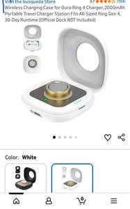 lot 43648 image: Busqueda Wireless Charging Case for Oura Ring 4 - Retail $25