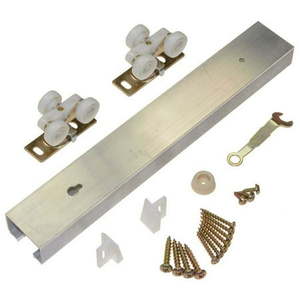 lot 11738 image: Johnson Hardware 100PD Commercial Grade PocketSliding Door Hardware (72 )