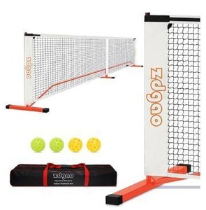 lot 11748 image: Zdgao Portable Pickleball Net for Driveway, 22FT- Retail $138
