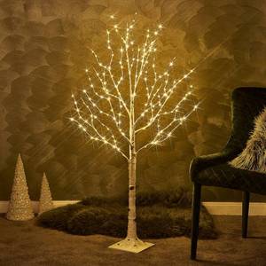 lot 11753 image: Birchlitland LED Birch Tree 4FT 200L Warm White Fairy Lights, Lighted Trees for Indoor Outdoor Home Thanksgiving Christmas Holiday Decoration