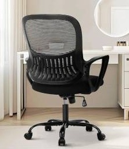 lot 11786 image: Ergonomic Mid-Back Mesh Office Chair with Lumbar Support