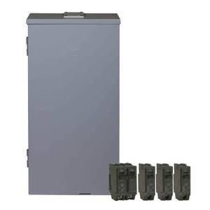 lot 11796 image: 200 Amp 32-Space 64-Circuit Main Breaker Outdoor Load Center Contractor Kit- Retail $208