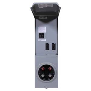 lot 11811 image: GE 100-Amp 3-Circuit Underground Temporary Power Panel- Retail $178