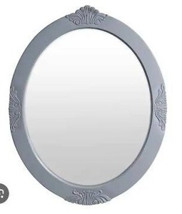 lot 11827 image: Home Decorators Collection Winslow 30 in. W x 38 in. H Oval Wood Framed Wall Bathroom Vanity Mirror