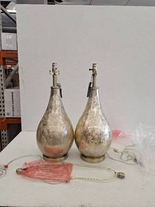 lot 11837 image: Style Craft Table Lamps (No Shades)