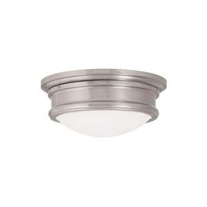 lot 11878 image: Livex Lighting - Astor - 18W LED Flush Mount-5.5 Inches Tall and 13 Inches Wide